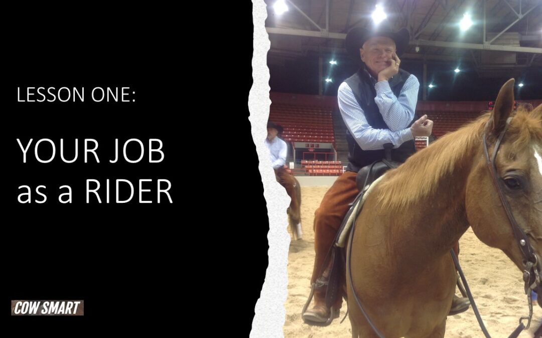 Your Job as a Rider